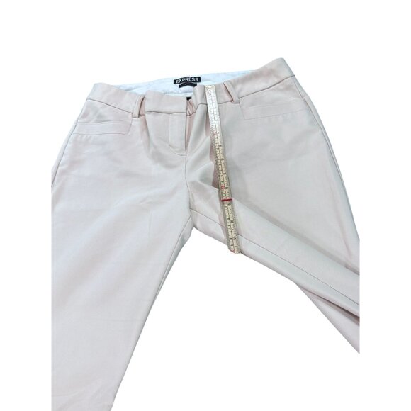 Express Columnist Light Pink Flare Pants Size 4R - Picture 8 of 10